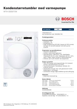 Bosch WTH 83007SN