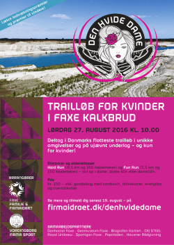 trailløb for kvinder i faxe kalkbrud - Kfb