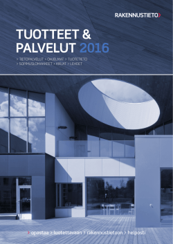tuotteet & palvelut 2016