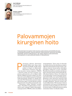 Palovammojen kirurginen hoito