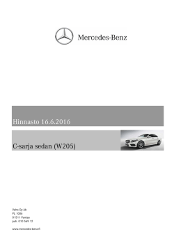 C-sedan W205_160616.xlsx - Mercedes-Benz