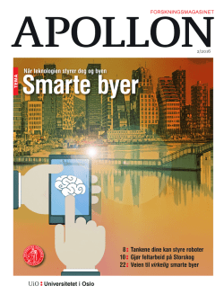 Smarte byer - Apollon - Universitetet i Oslo