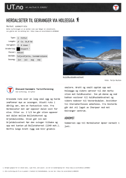 Herdalseter til Geiranger via Holeegga som PDF