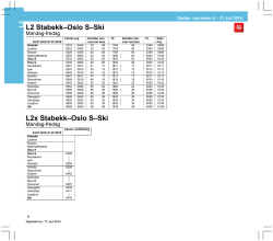 L2x Stabekk–Oslo S–Ski L2 Stabekk–Oslo S–Ski