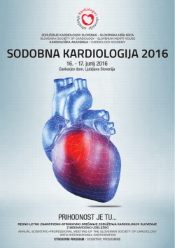 program v PDF datoteki - Združenje kardiologov Slovenije