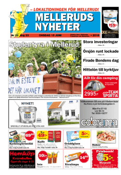 Studentyra i Mellerud