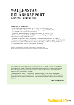 Wallenstam k1 - Fastighetsnytt