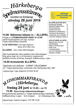 26 juni 2016 - Grillby Folkdansgille