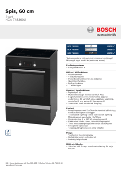 Bosch HCA 748360U