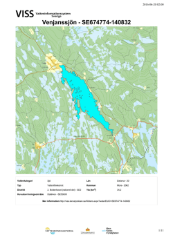 Venjanssjön - Sjö - VISS - VattenInformationsSystem för Sverige