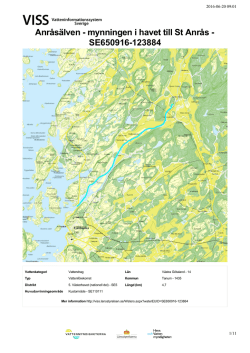 Anråsälven - mynningen i havet till St Anrås - Vattendrag