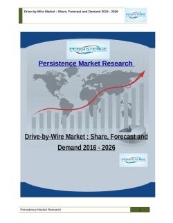 Drive-by-Wire Market : Share, Forecast and Demand 2016 - 2026