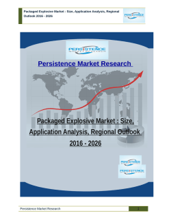 Packaged Explosive Market : Size, Application Analysis, Regional Outlook 2016 - 2026