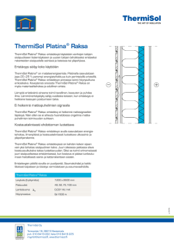 Lataa pdf - Thermisol