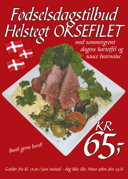 med sommergrønt dagens kartoffel og sauce bearnaise