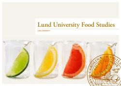 Lund University Food Studies