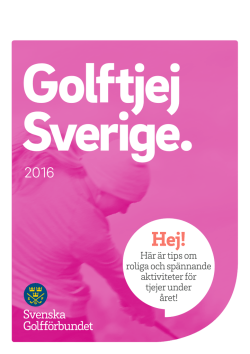 Golftjej Sverige 2016
