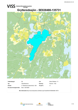 Grytteredssjön - Sjö - VISS - VattenInformationsSystem för Sverige