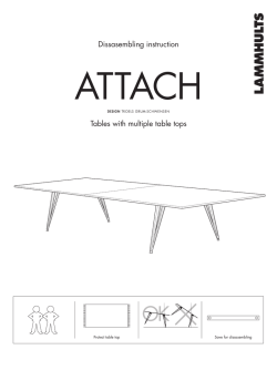 Dissasembling instruction Tables with multiple table tops