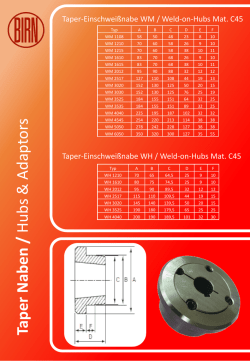 Taper Naben / Hubs & Adaptors
