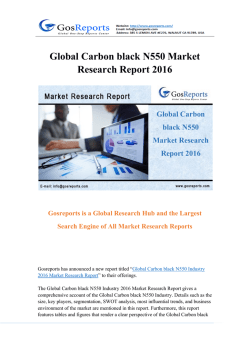 Global Carbon black N550 Industry 2016 Market Research Report
