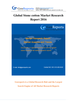 Global Stone cotton Market Research Report 2016
