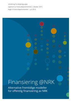 Finansiering @NRK