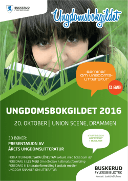 Ungdomsbokgildet 2016