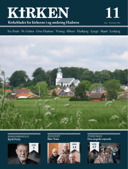 Kirkebladet for kirkerne i og omkring Hadsten