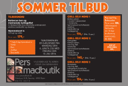 Sommer tilbud - PERs Madbutik