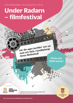 Affisch Filmfestival 2016