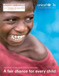 A fair chance for every child