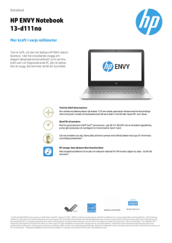 PC Consumer EMEA Notebook features