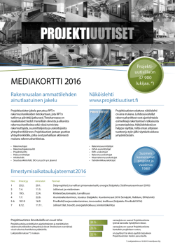 mediakortti 2016 - Projektiuutiset.fi