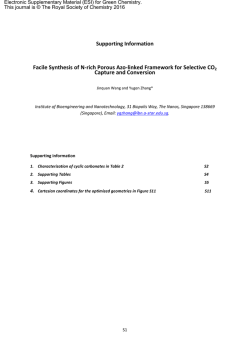 Supporting Information Facile Synthesis of N-rich Porous Azo