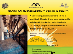 Diapositiva 1 - Mestni muzej Idrija