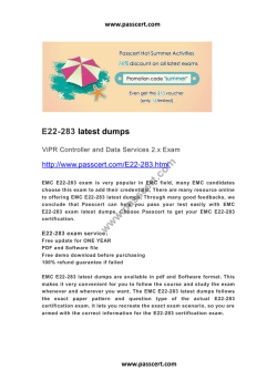 EMC E22-283 latest dumps