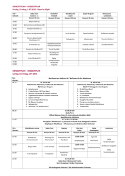 KONCERTPLAN – KONZERTPLAN Fredag