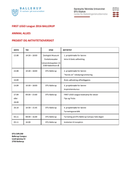 Aktivitetskalender 2016