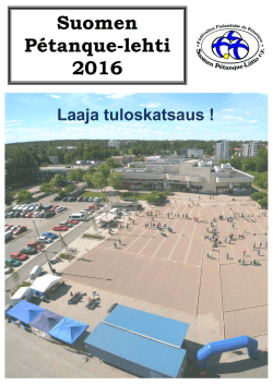 Suomen Pétanque-lehti 2016