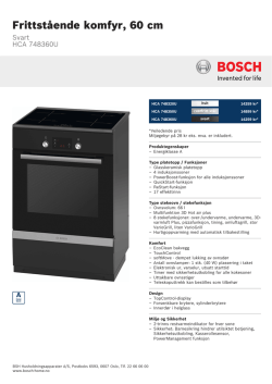 Bosch HCA 748360U