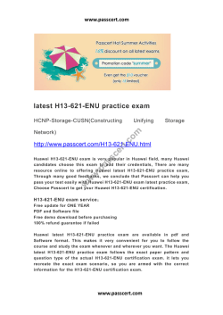 Huawei H13-621-ENU practice exam