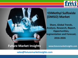 DiMethyl Sulfoxide (DMSO) Market size in terms of volume and value 2016-2026