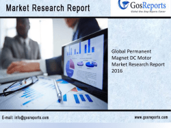 Global Permanent Magnet DC Motor Market Research Report 2016