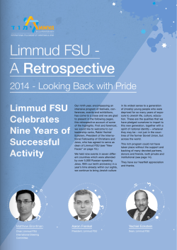 Limmud FSU International 2014 Retrospective report