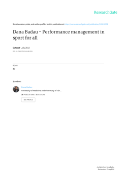 Performance management in sport for all