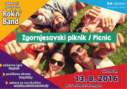 Plakat 2016 - Kranjska Gora