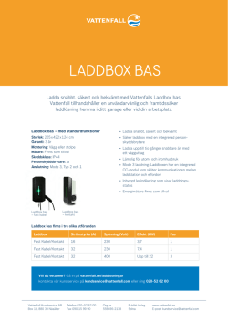 Laddbox Bas - Vattenfall