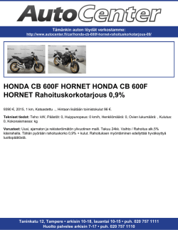 HONDA CB 600F HORNET HONDA CB 600F