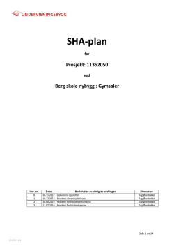 SHA-plan